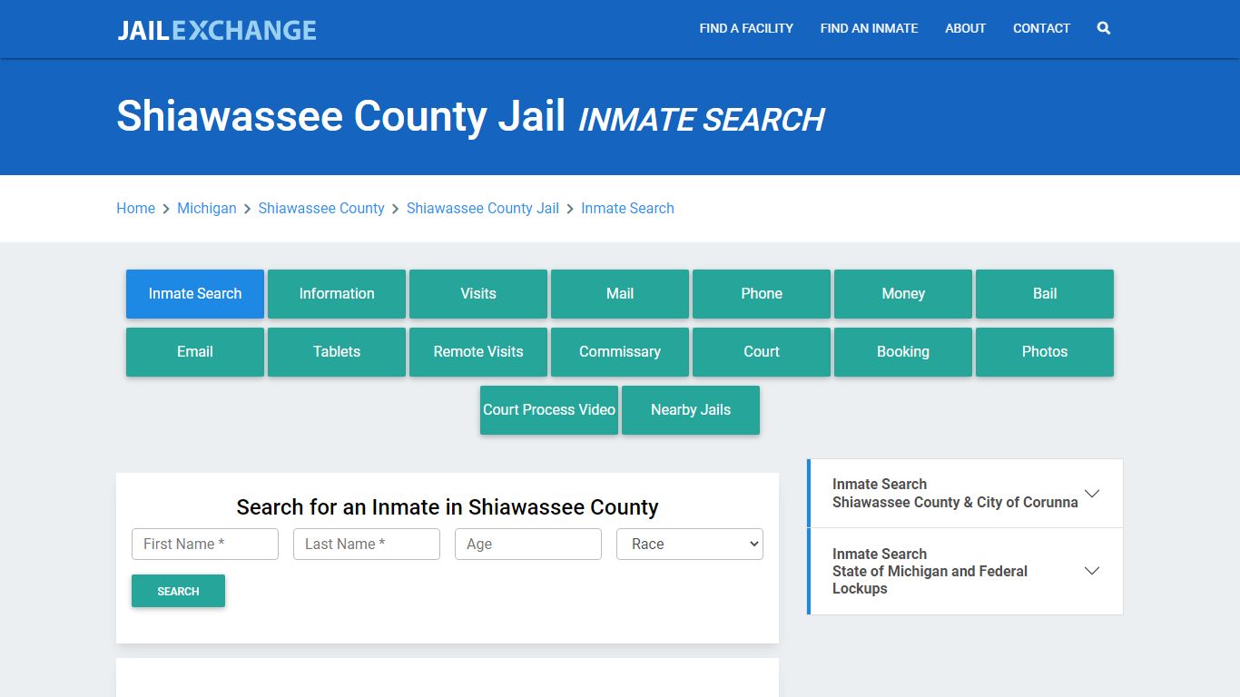 Shiawassee County Jail, MI Inmate Search: Roster & Mugshots