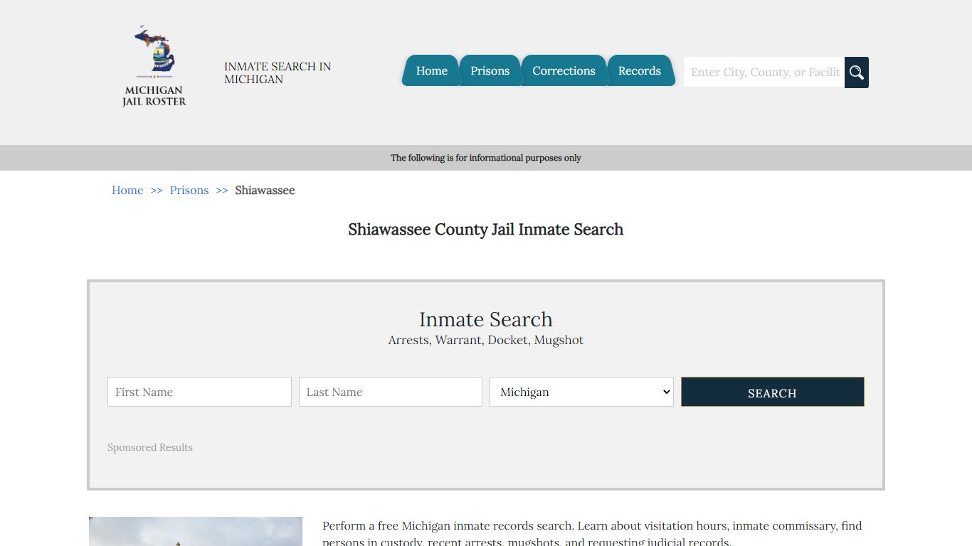 Shiawassee County Jail Inmate Search | Michigan Jail Roster